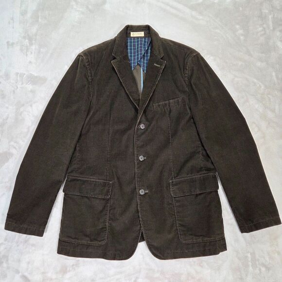 J.Crew Rivington Unstructured Brown Corduroy Sport Coat Preppy Blazer Jacket
